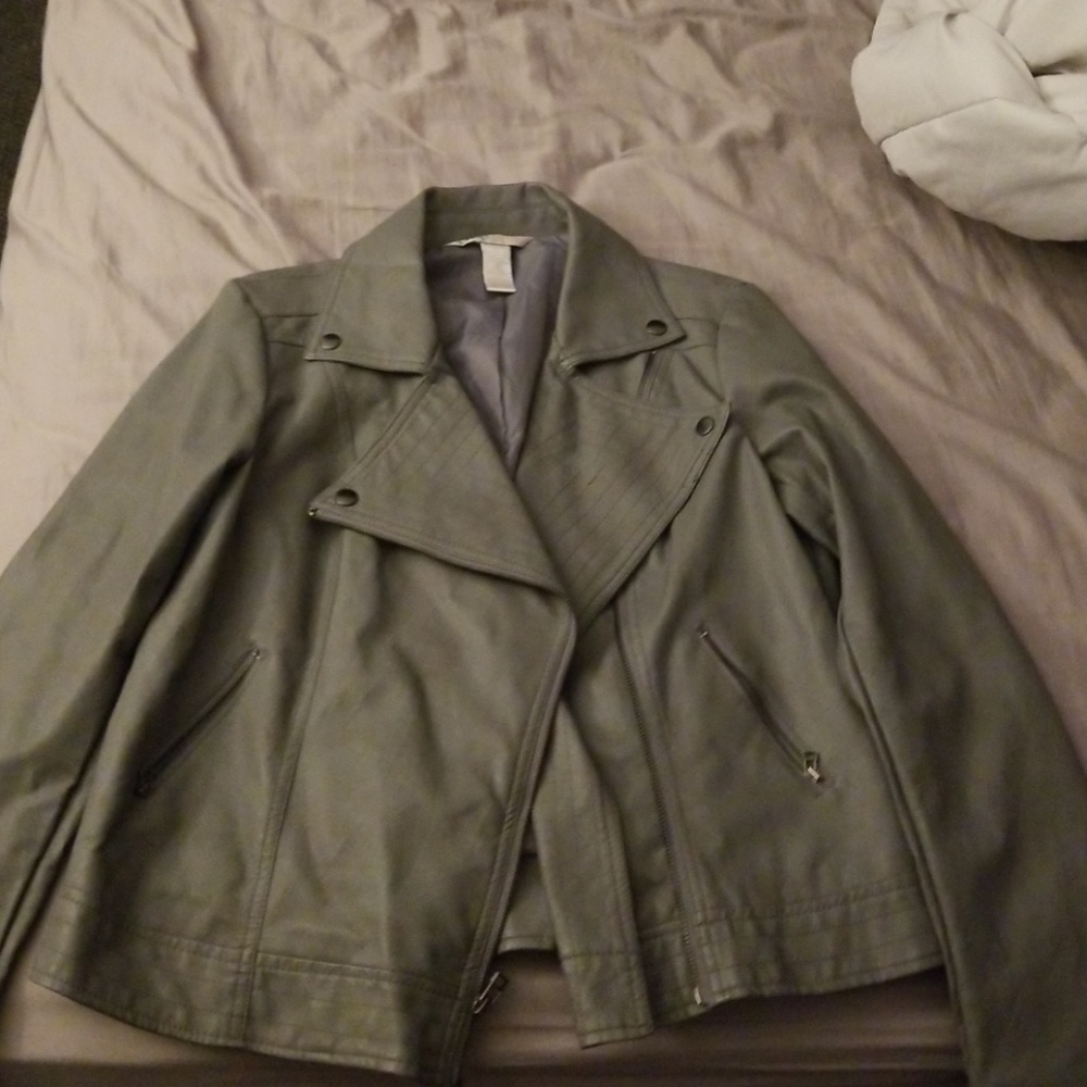 Faux leather jacket
